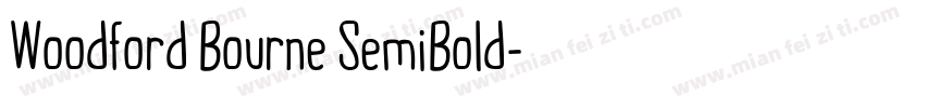 Woodford Bourne SemiBold字体转换